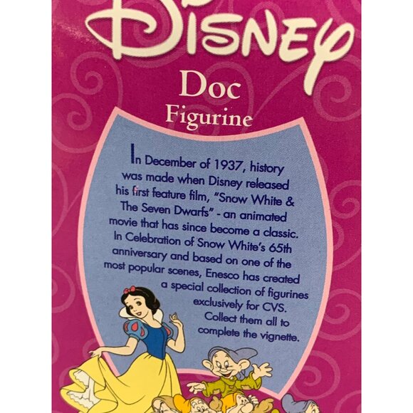 Disney Doc Figurine Enesco Exclusive CVS Special Edition Snow White 65th Anniver - Picture 3 of 6